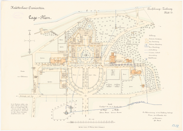 Ein detaillierter Stadtplan von Köln, Deutschland, mit einer handgezeichneten Gebäudezeichnung auf einem informativen Papier, das die Geschichte, Kultur und Sehenswürdigkeiten der Stadt hervorhebt.