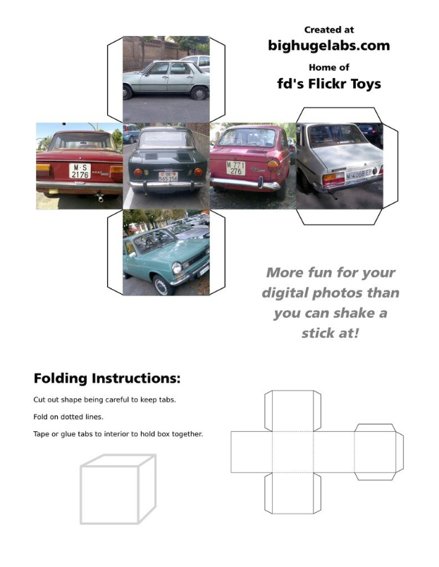 Eine Präsentation mit Fahrzeugen auf einer Straße und sichtbarem Text.