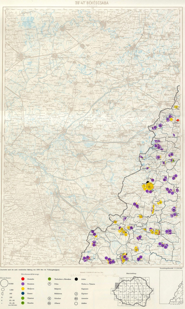 Ein Plakat mit einer Deutschlandkarte, auf der farbige Punkte die Einwohnerverteilung anzeigen, begleitet von Text und Zahlen unten.
