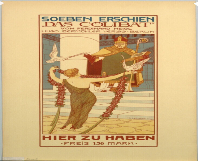 Ein Konzertplakat in Berlin, Deutschland, das eine Frau in der Mitte zeigt, mit einem Mann rechts von ihr und Text, der das Ereignis ankündigt.