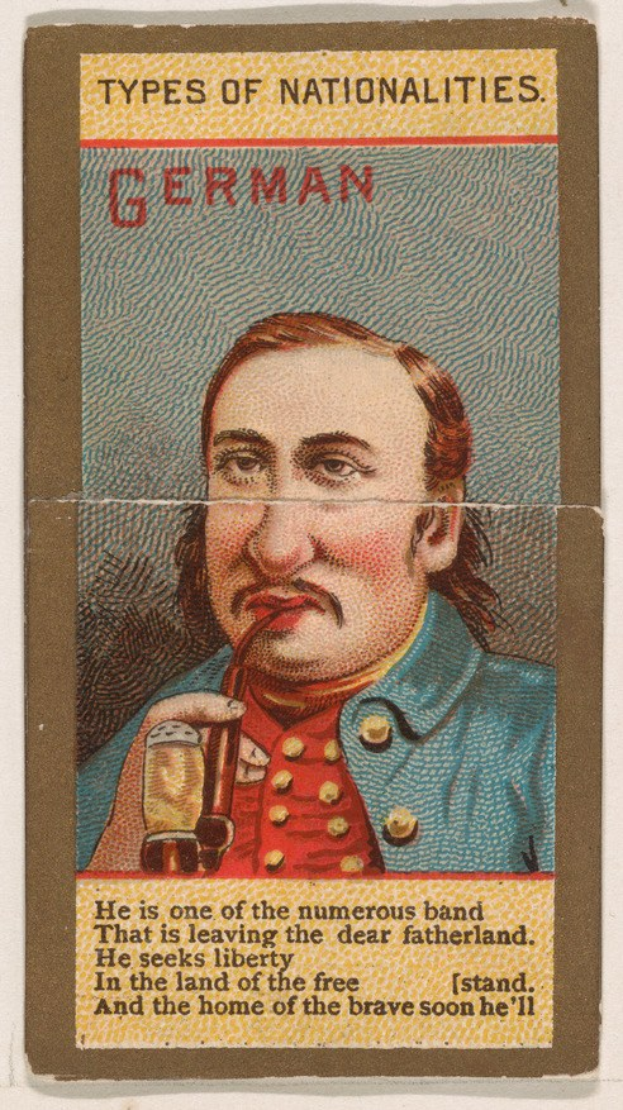 Plakat eines Mannes in deutscher Militäruniform mit einem Glas Bier in der Hand, mit entschlossener Miene und konzentriertem Blick auf das Glas.
