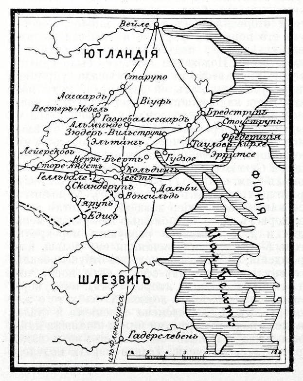 Schwarzes und weißes Plakat einer 19. Jahrhundert-Karte des russischen Reichs mit beschrifteten Städten, Dörfern und geografischen Merkmalen, begleitet von Text, der Entfernungen und Standorte beschreibt.